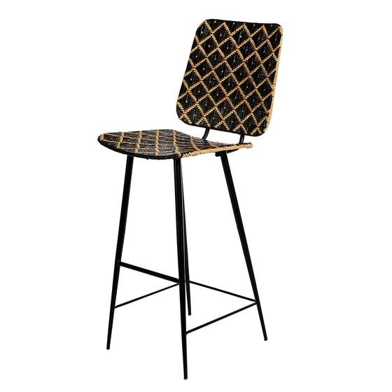 Kaross Bar Sandalyesi Siyah  45X57X112 cm Siyah