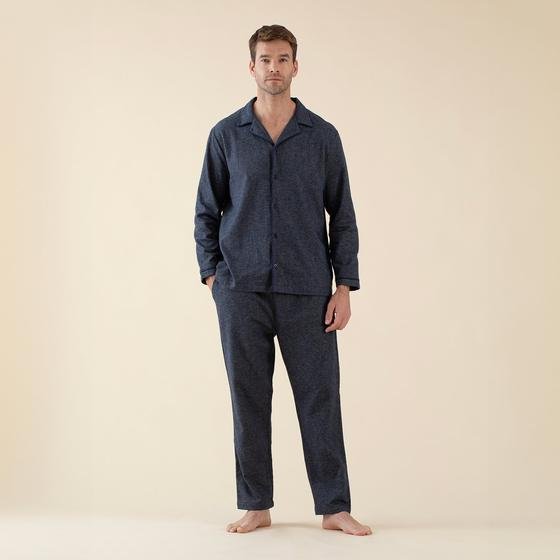 Cardamomo Erkek Pijama Takımı Marin Mavi