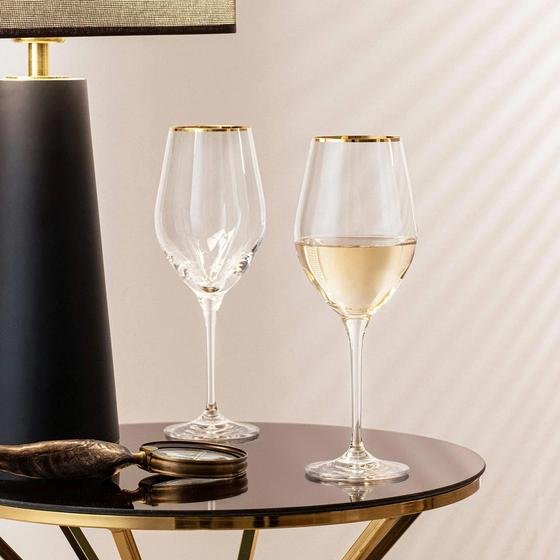Chamonix Beyaz Şarap Kadehi Gold Standart